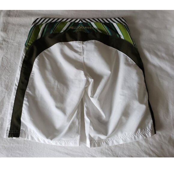 Helly Hansen Swim shorts Size 30 White and green Board Shorts Sailing - Picture 3 of 9